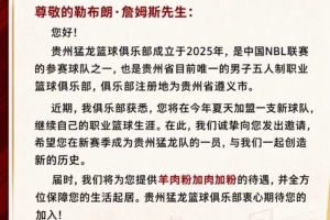 羊肉粉加肉加粉！贵州猛龙：这些理由 能打动詹姆斯加盟球队吗？